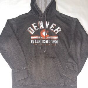 Charcoal Vintage Denver Cubs Hoodie size M